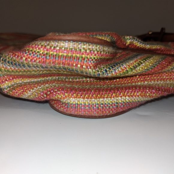 Etienne Aigner Woven Striped Multi Color Large Bag - Picture 11 of 12